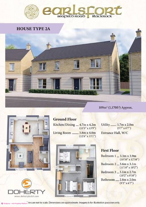 Semi-detached house for Sale in Blackrock, Louth