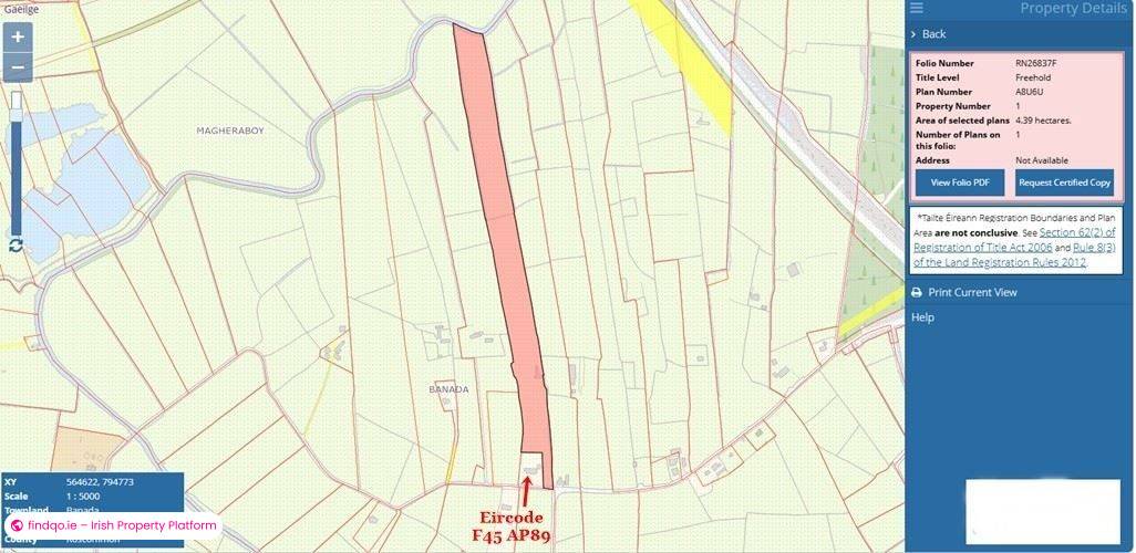Agricultural Land for Sale in Ballaghaderreen, Roscommon