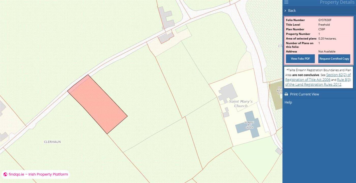 Site for Sale in Headford, Galway