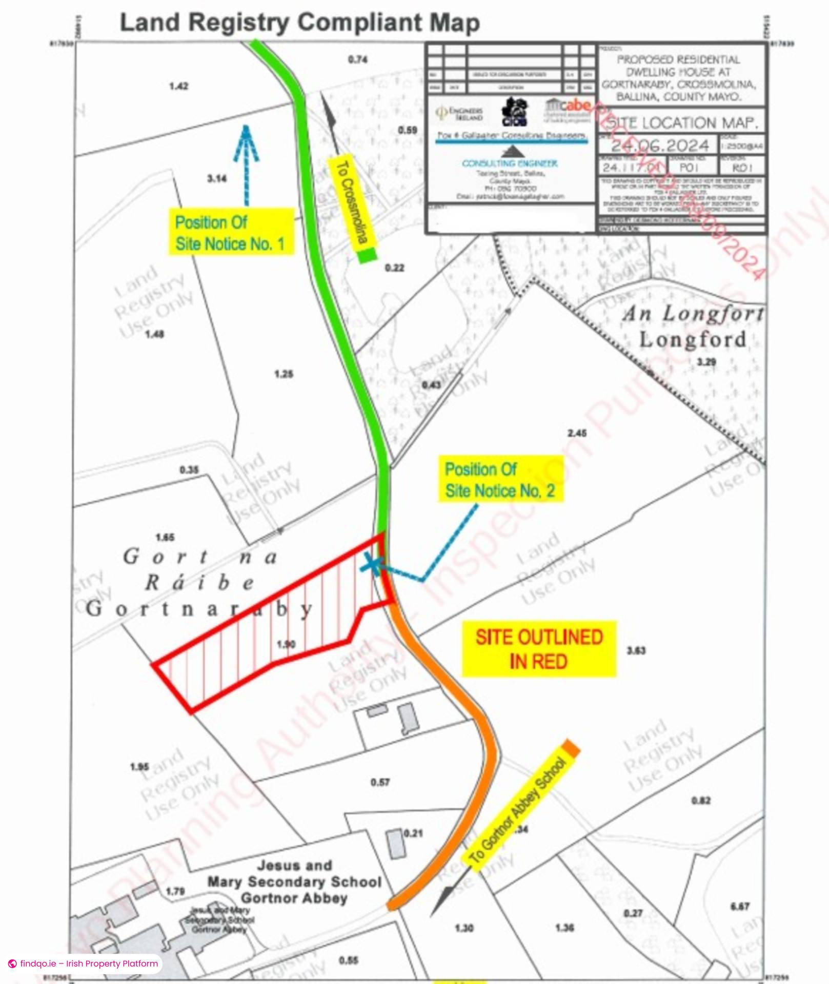 Site for Sale in Crossmolina, Mayo