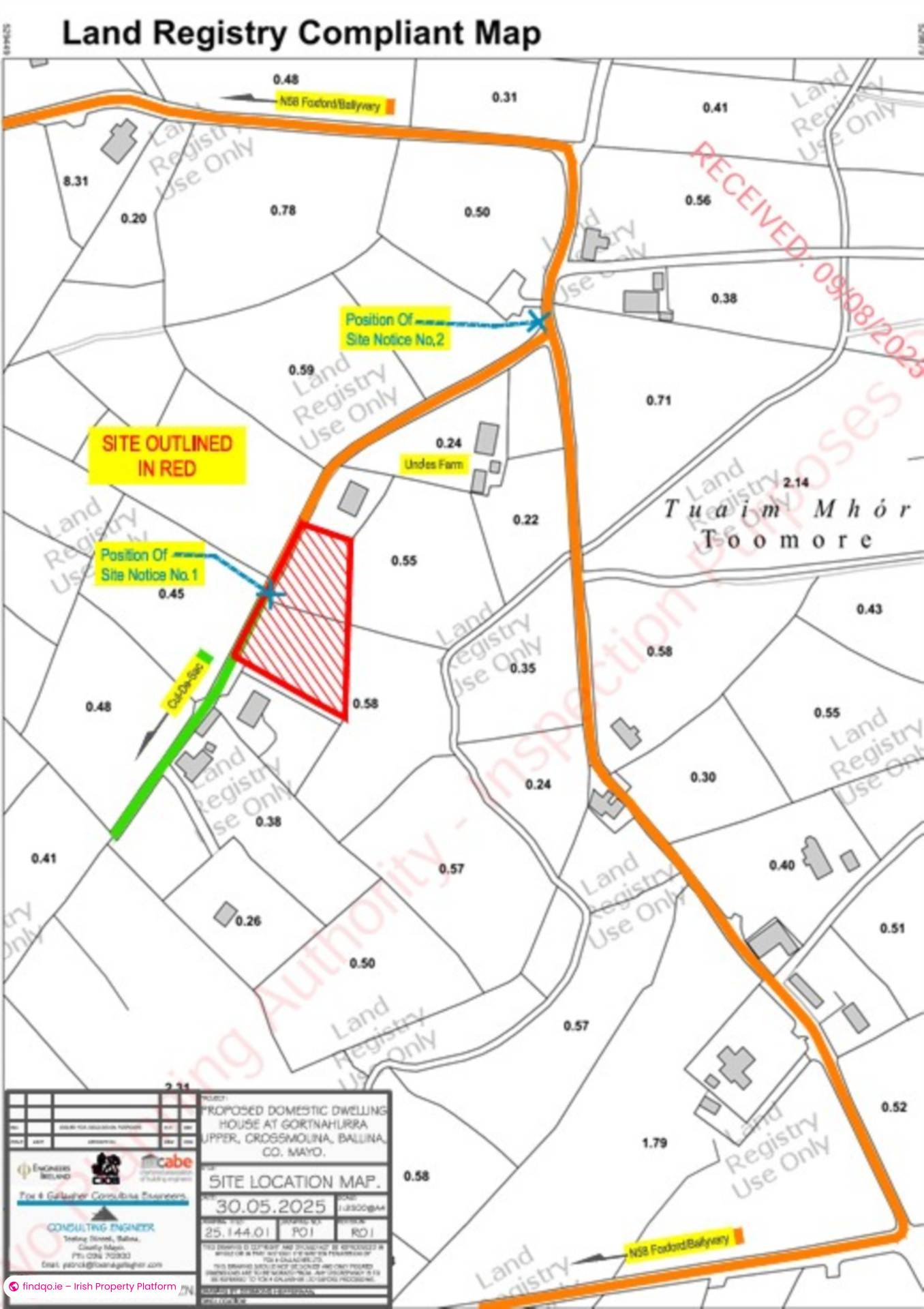 Site for Sale in Foxford, Mayo