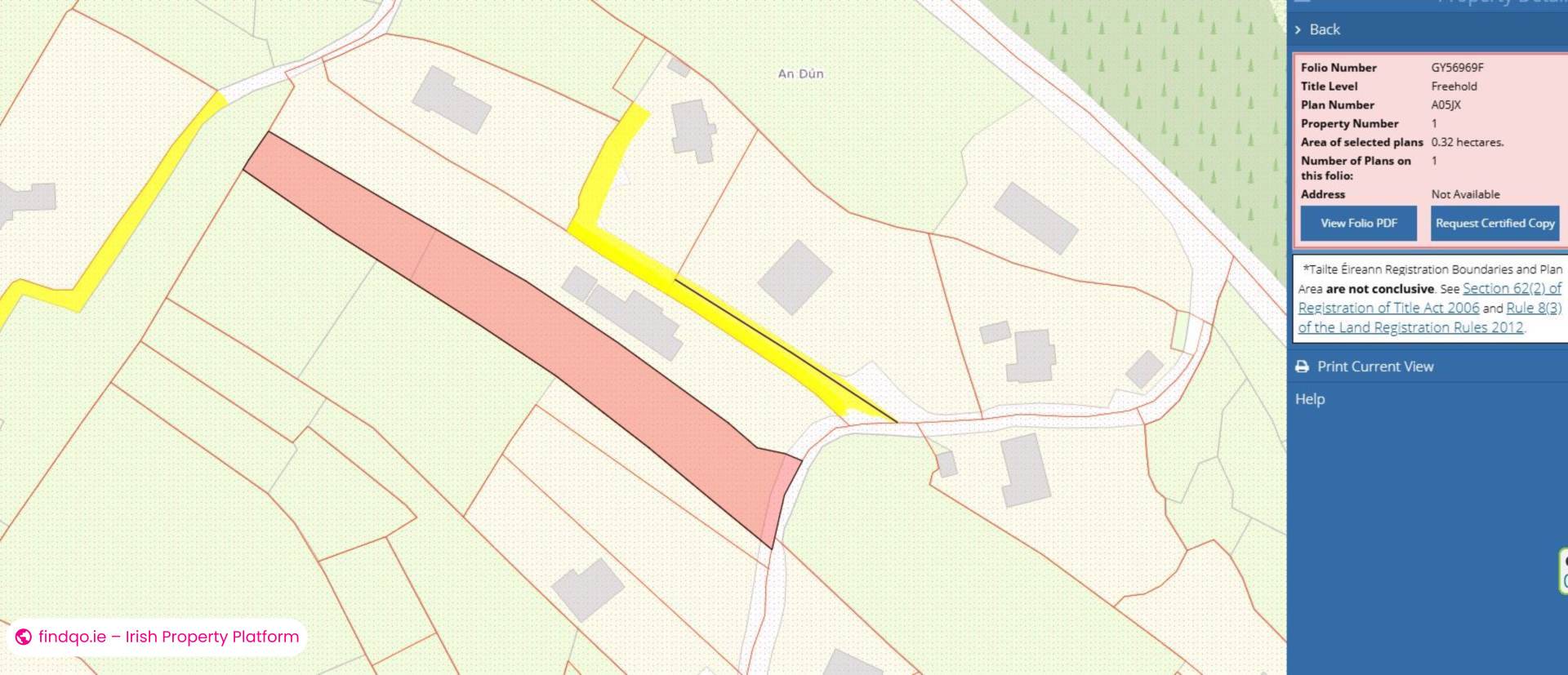Commercial Site for Sale in Rosscahill, Galway