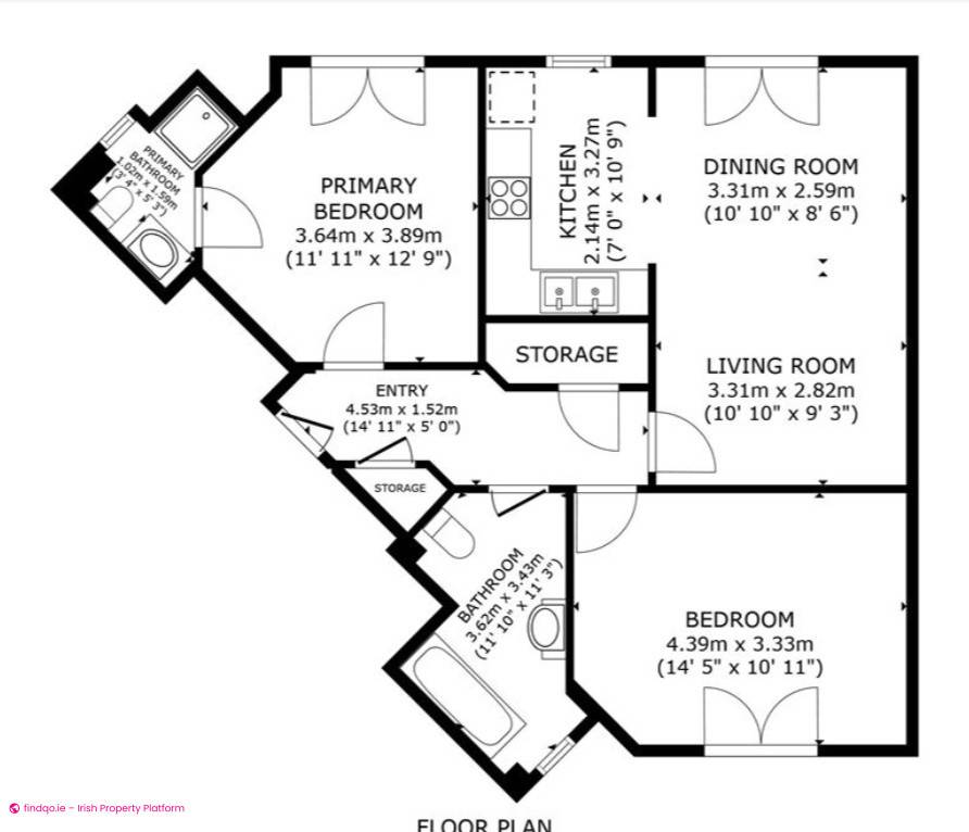 2 Bedroom Apartment for Rent in Rathfarnham, Dublin 16