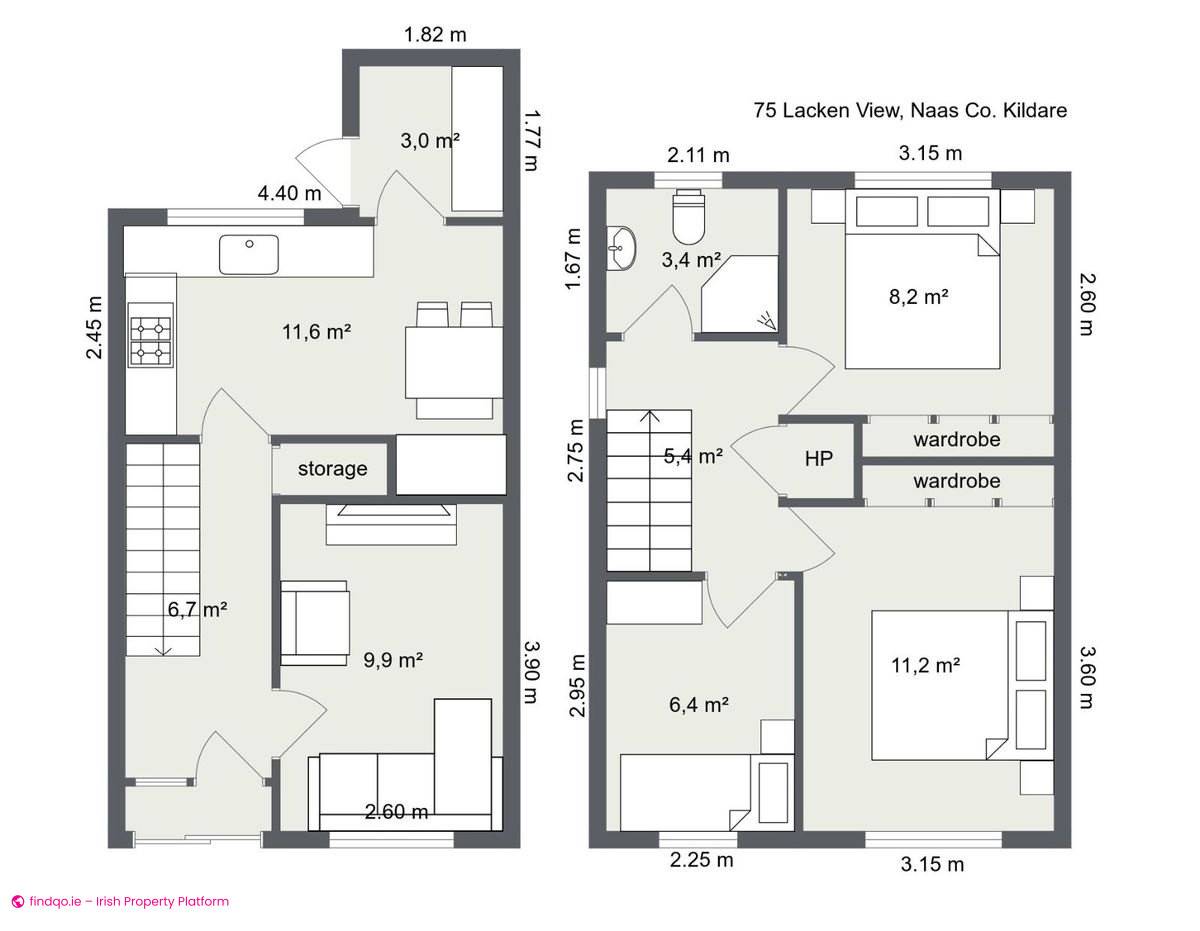 Semi-detached house for Sale in Naas, Kildare