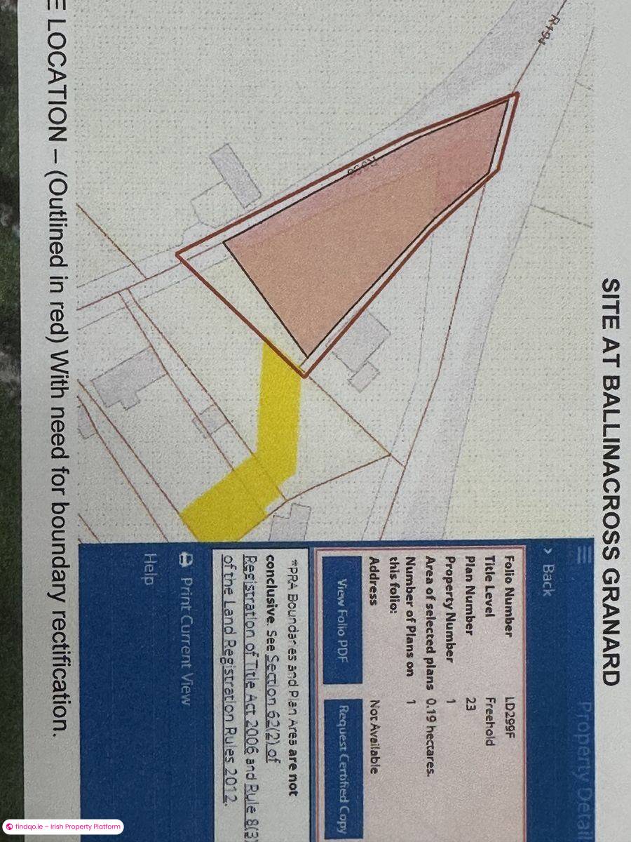Agricultural Land for Sale in Granard, Longford