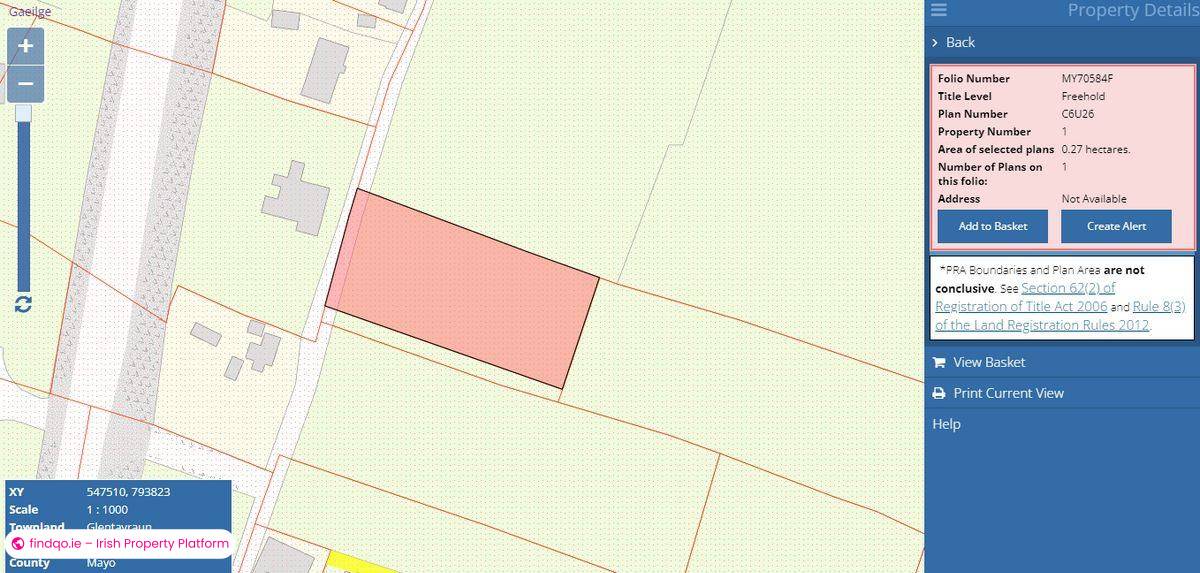 Buy Land in Kilkelly Mayo