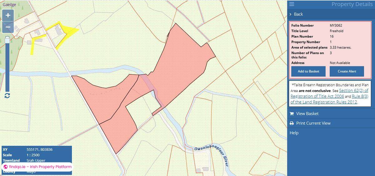 Agricultural Land for Sale in Scenic Carracastle Mayo