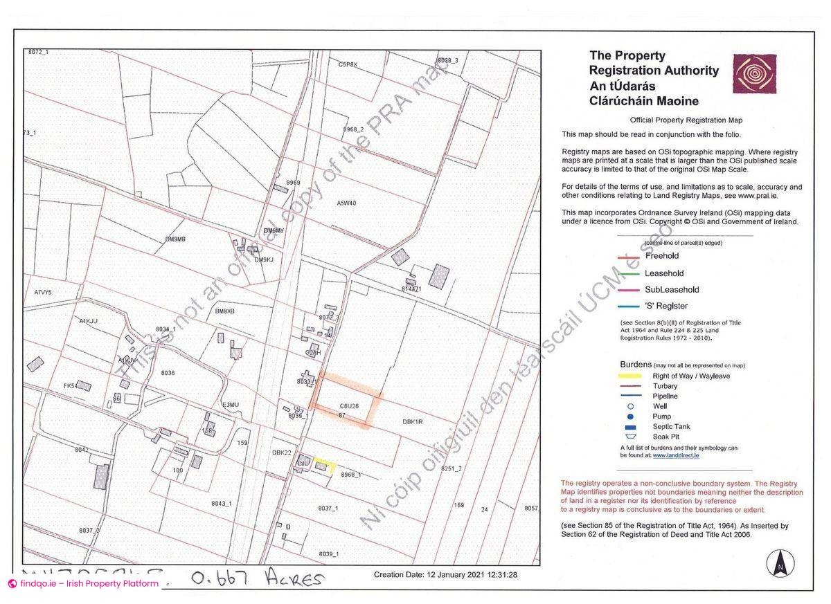 Agricultural Land for Sale in Kilkelly, Mayo