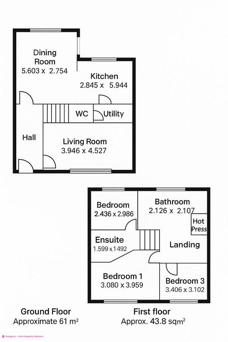 Three Bedroom Semi-Detached Home in Lucan