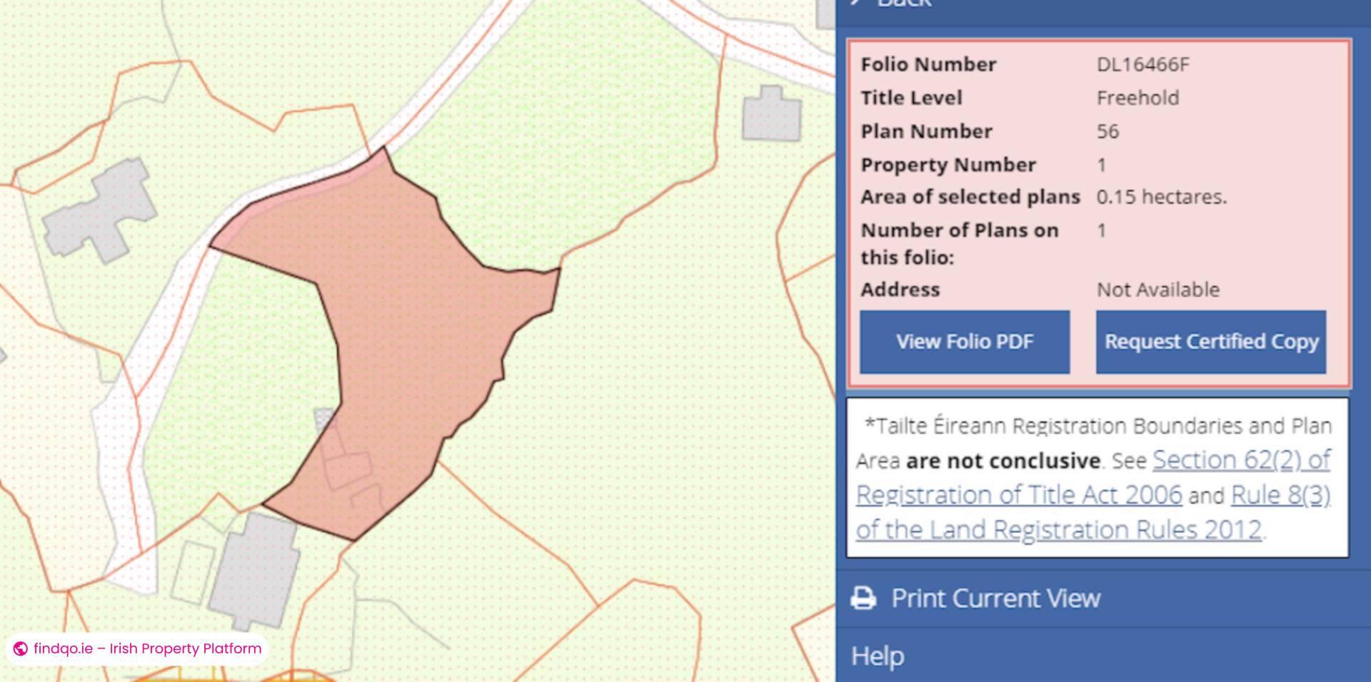 Development Land for Sale in Williamstown, Galway