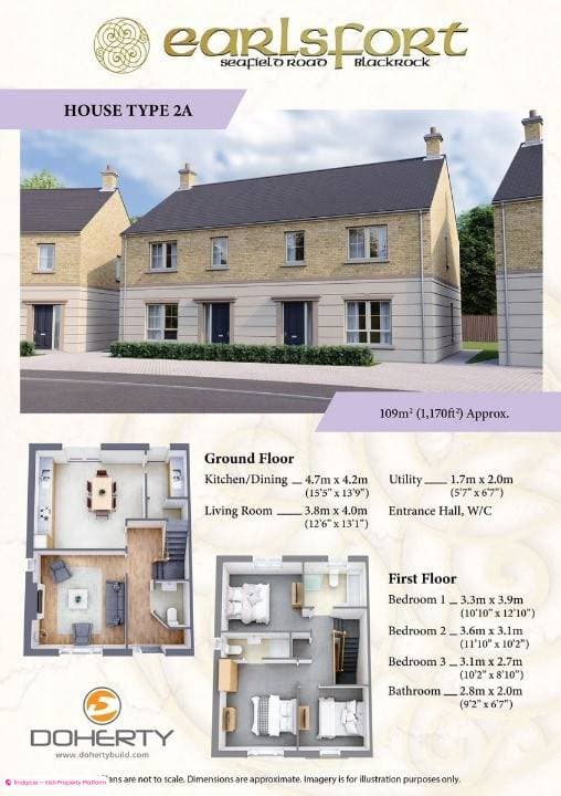 Semi-detached house for Sale in Blackrock, Louth
