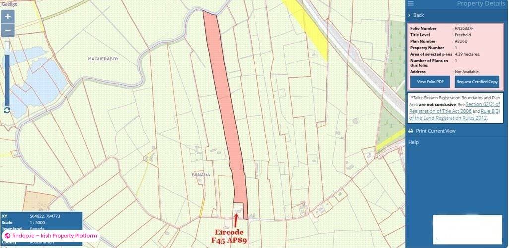 Agricultural Land for Sale in Ballaghaderreen, Roscommon
