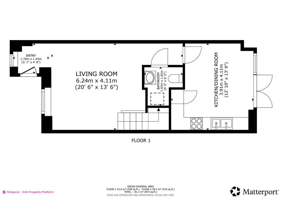 End of terrace house for Sale in Navan, Meath