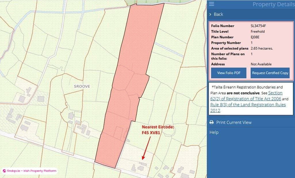 Agricultural Land for Sale in Monasteraden, Sligo