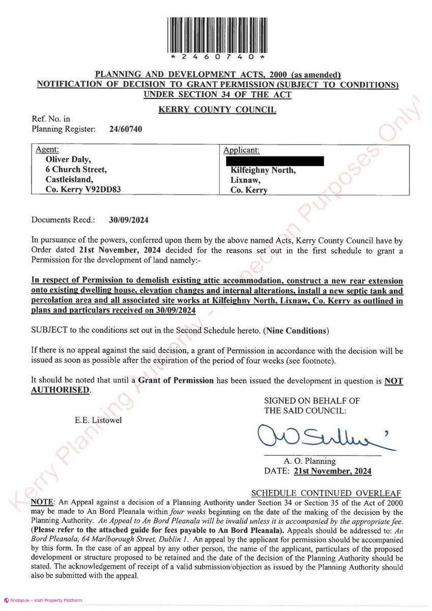 Detached house for Sale in Lixnaw, Kerry