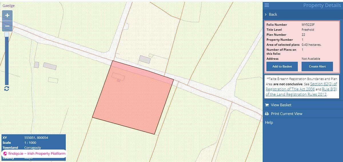 Site for Sale in Carracastle, Mayo