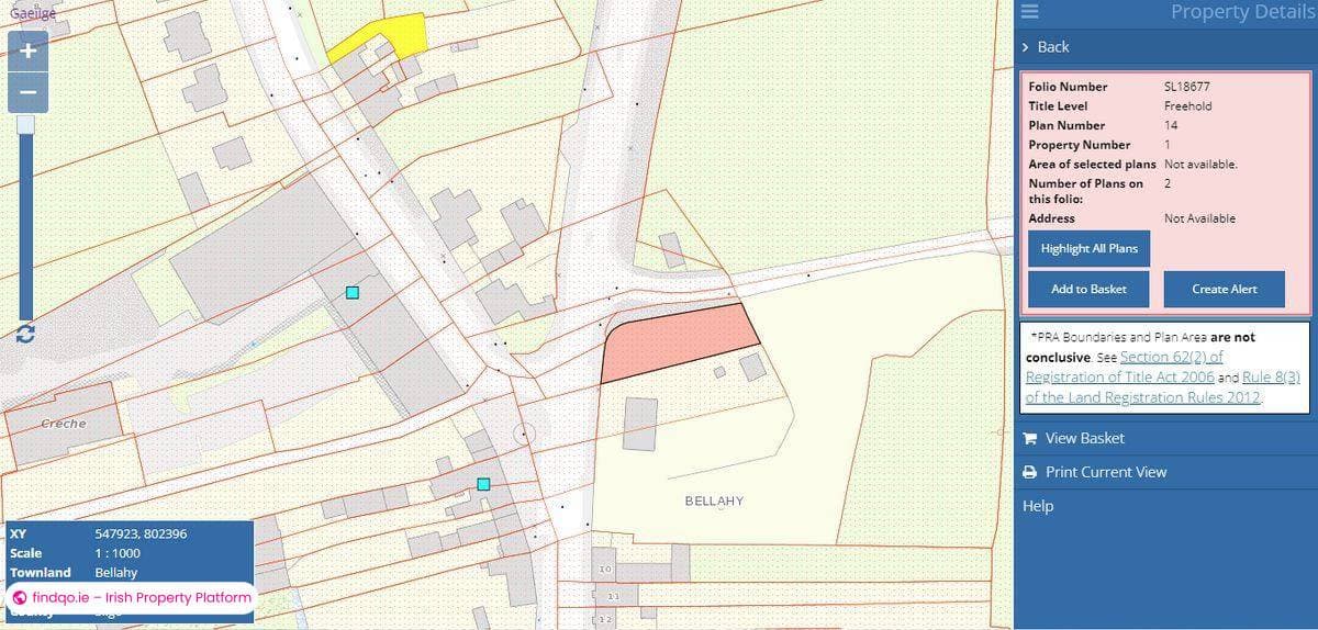 Site for Sale in Bellahy, Sligo