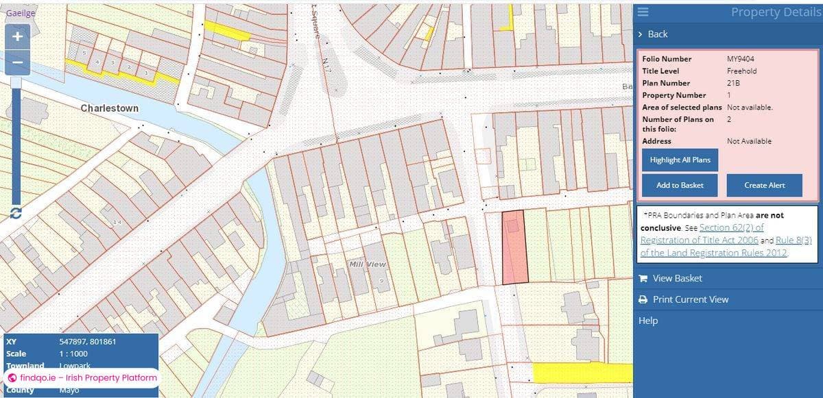 Site for Sale in Charlestown, Mayo