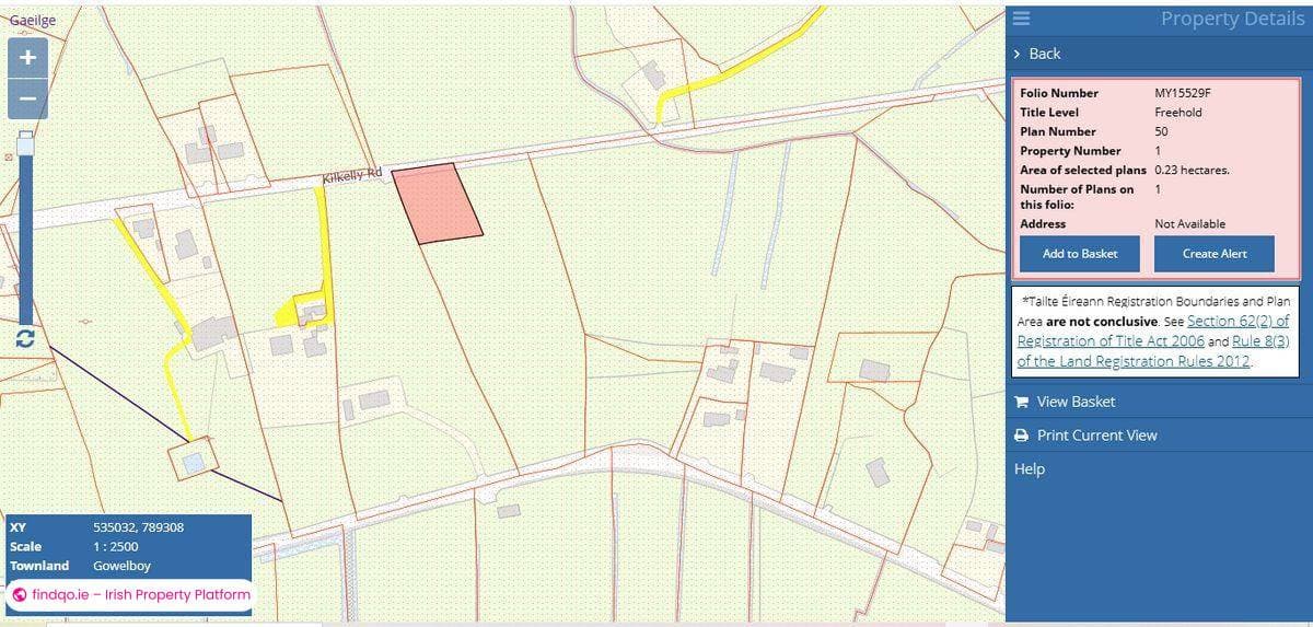 Agricultural Land for Sale in Kiltimagh, Mayo