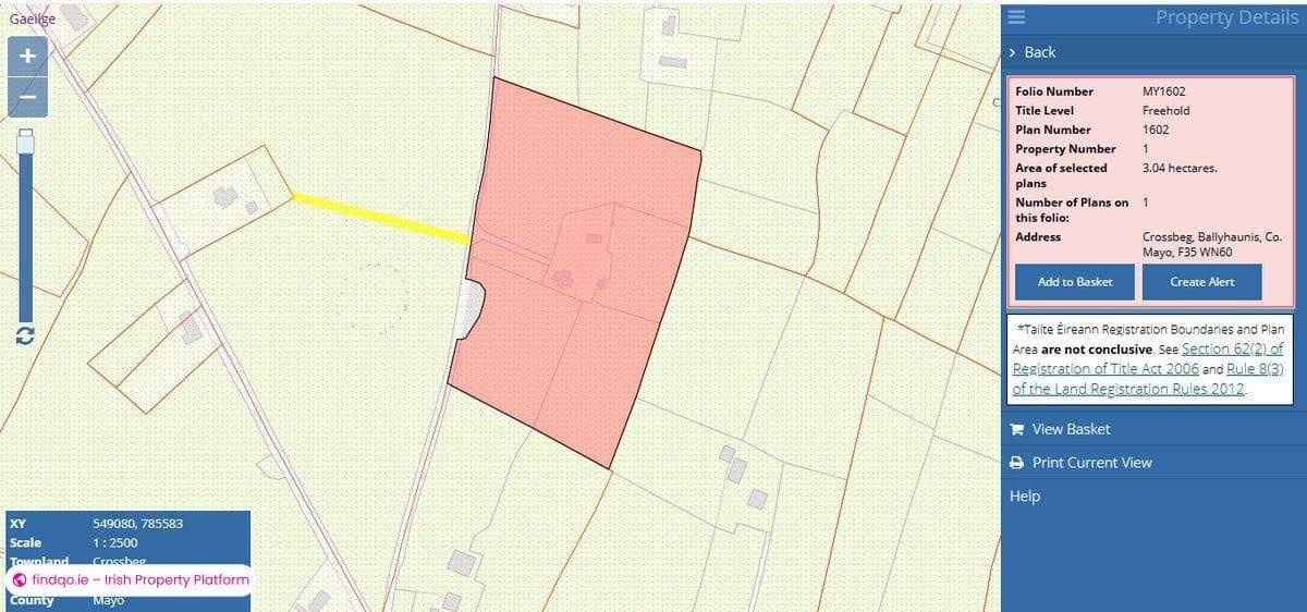 Agricultural Land for Sale in Ballyhaunis, Mayo