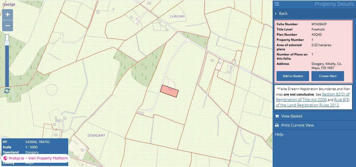 Agricultural Land for Sale in Ballyhaunis, Mayo