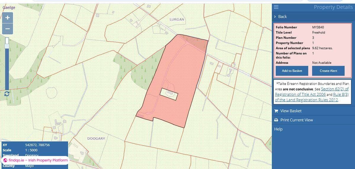 Agricultural Land for Sale in Ballyhaunis, Mayo