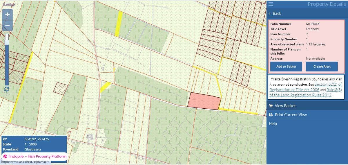 Agricultural Land for Sale in Carracastle, Mayo