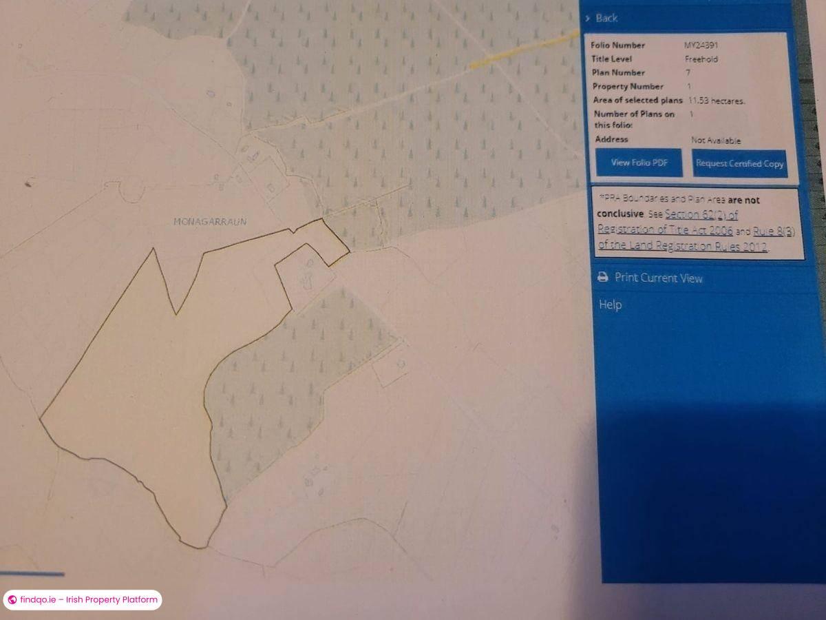 Agricultural Land for Sale in Glenisland, Mayo