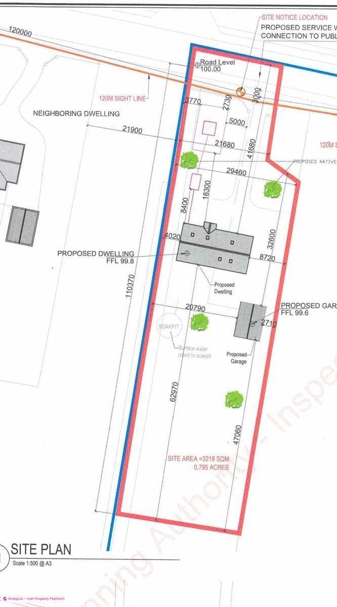 Site for Sale in Charlestown, Mayo