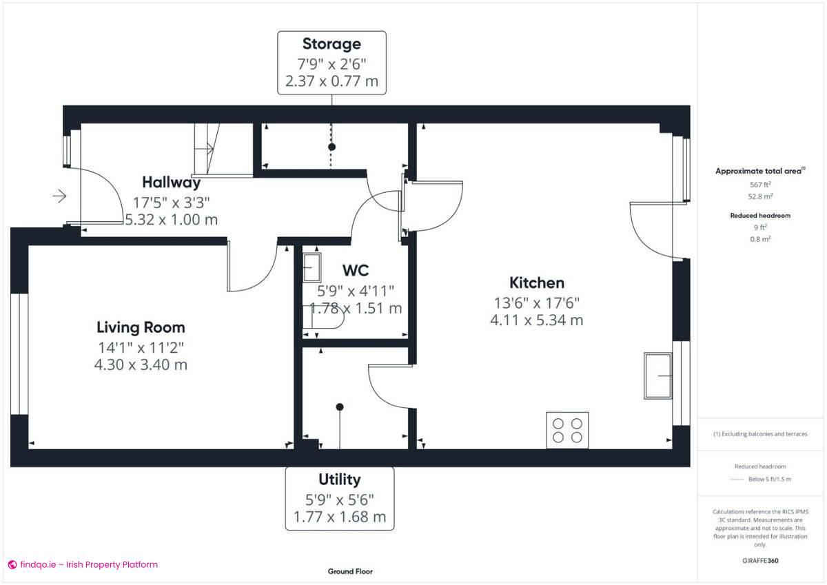 Terraced house for Sale in Lucan, Dublin (County)