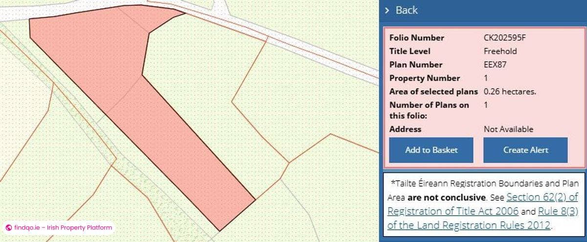 Site for Sale in Glengarriff, Cork