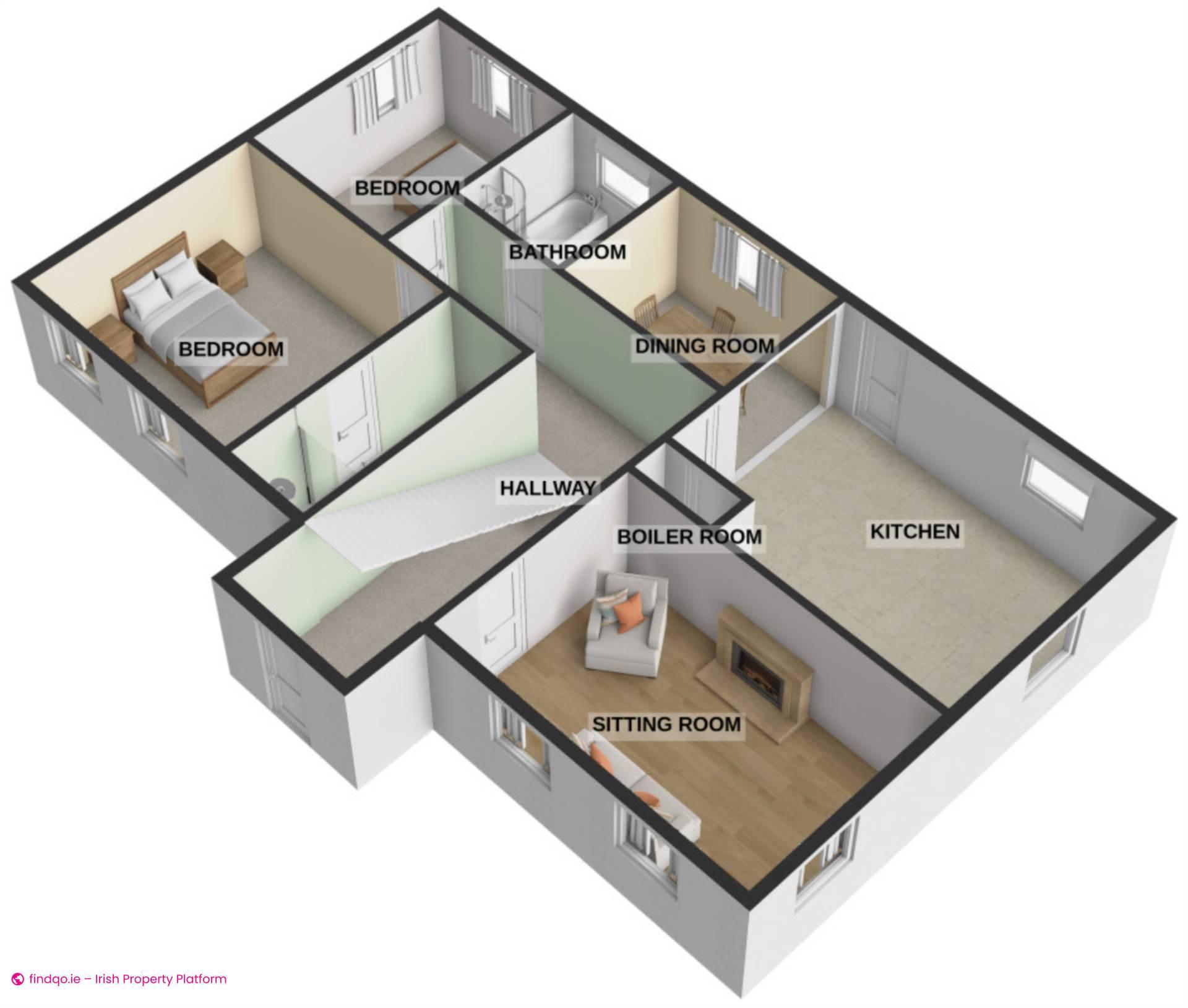 Detached house for Sale in Lettermacaward, Donegal