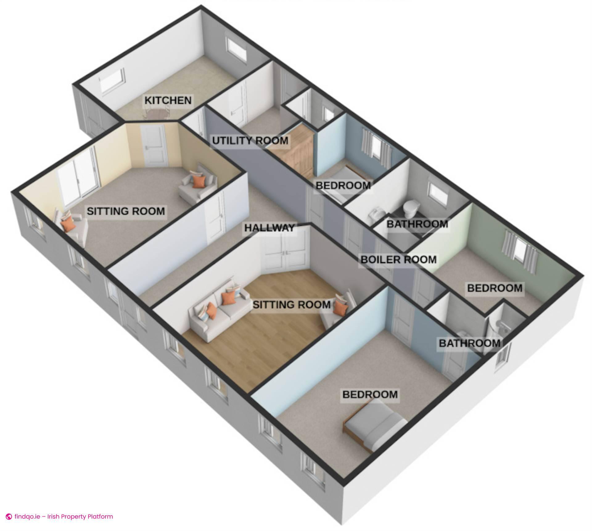 Detached house for Sale in Lettermacaward, Donegal