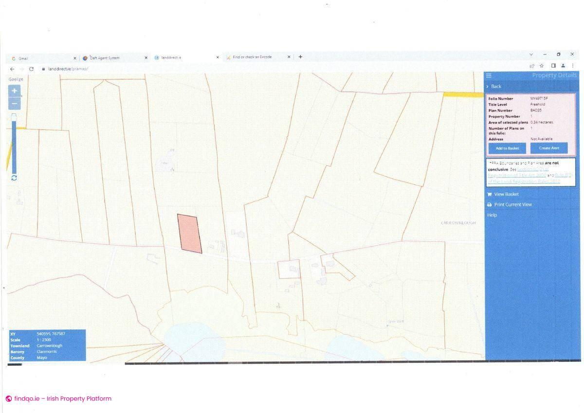Site for Sale in Irishtown, Mayo