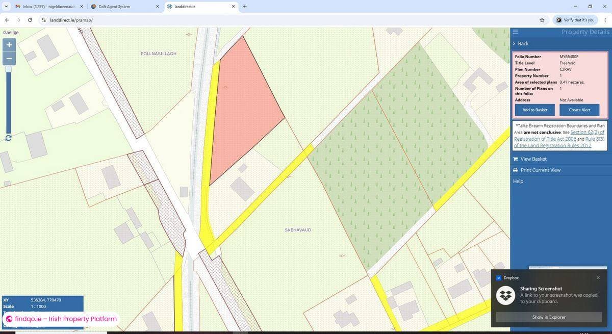 Site for Sale in Ballindine, Mayo