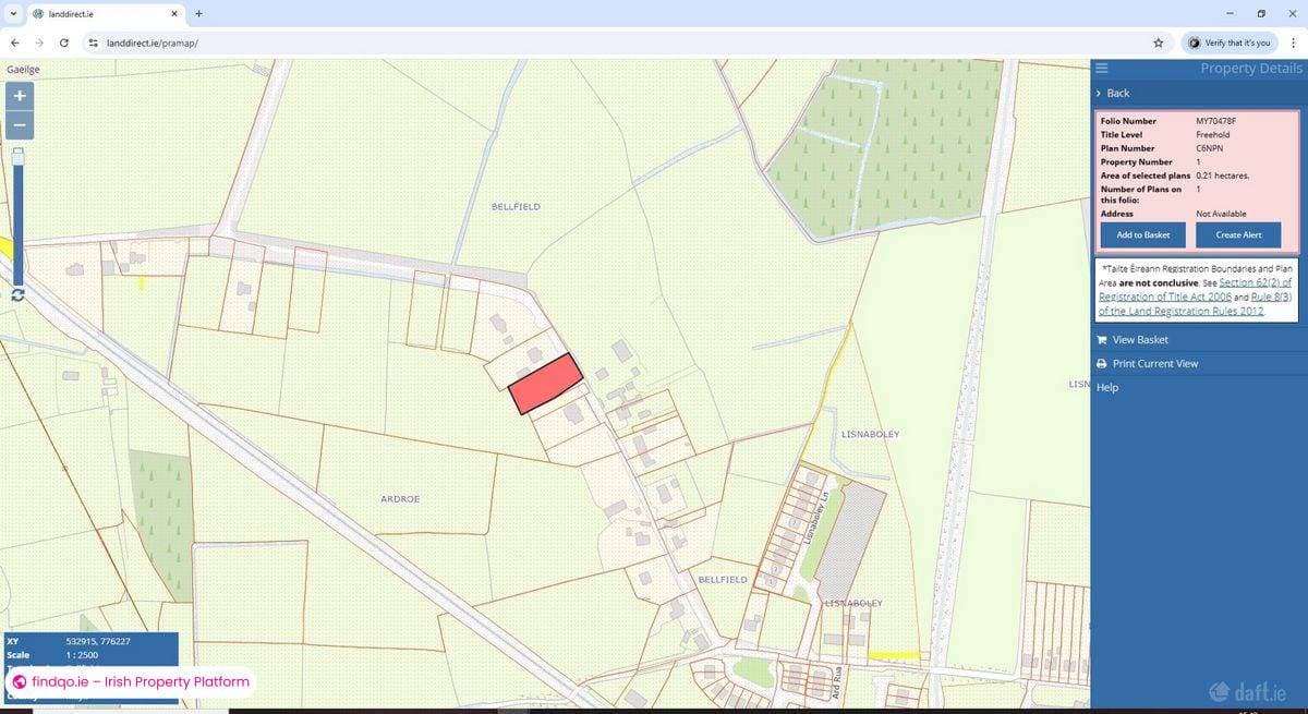 Site for Sale in Claremorris, Mayo