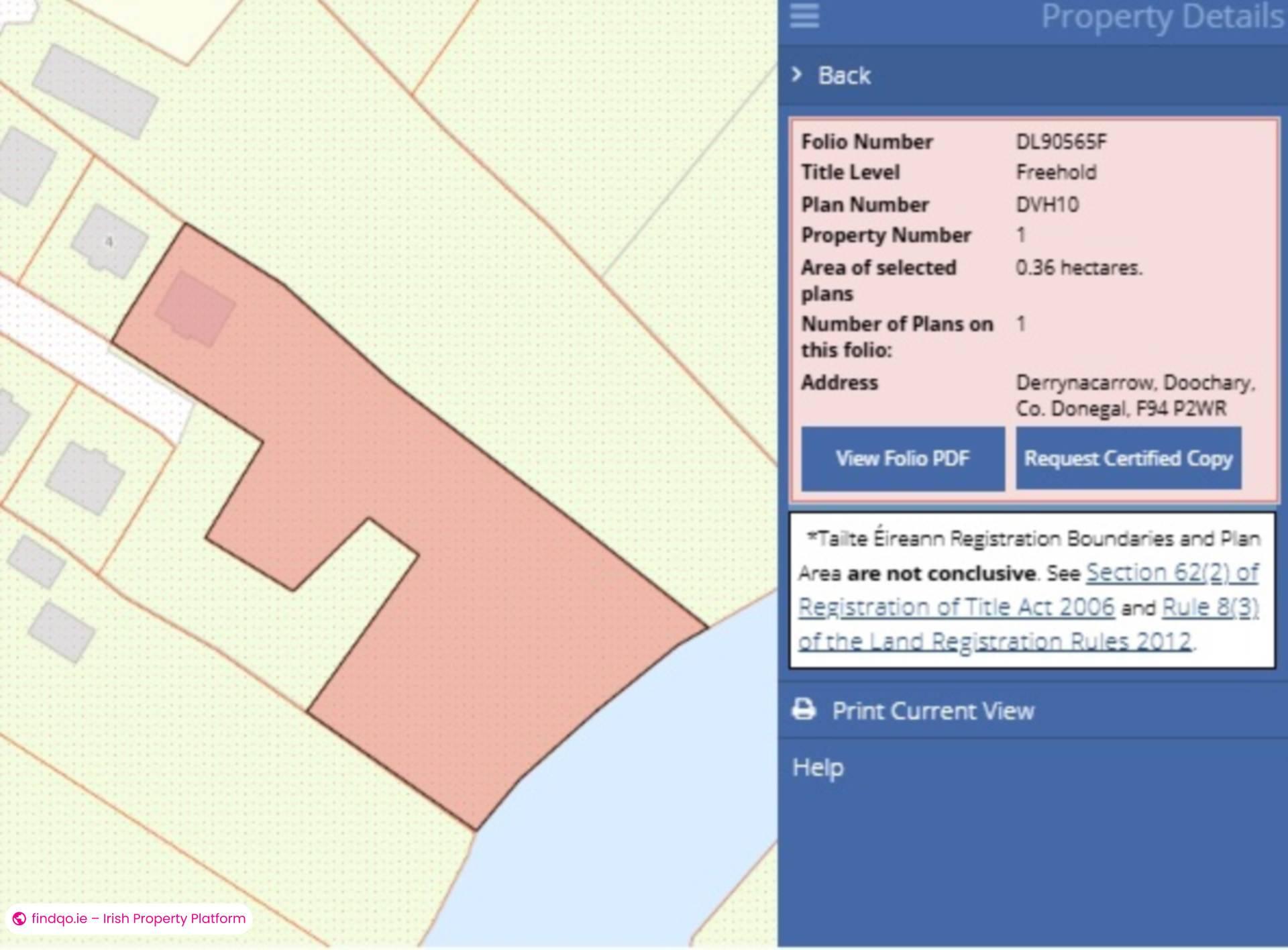 Site for Sale in Headford Road, Headford