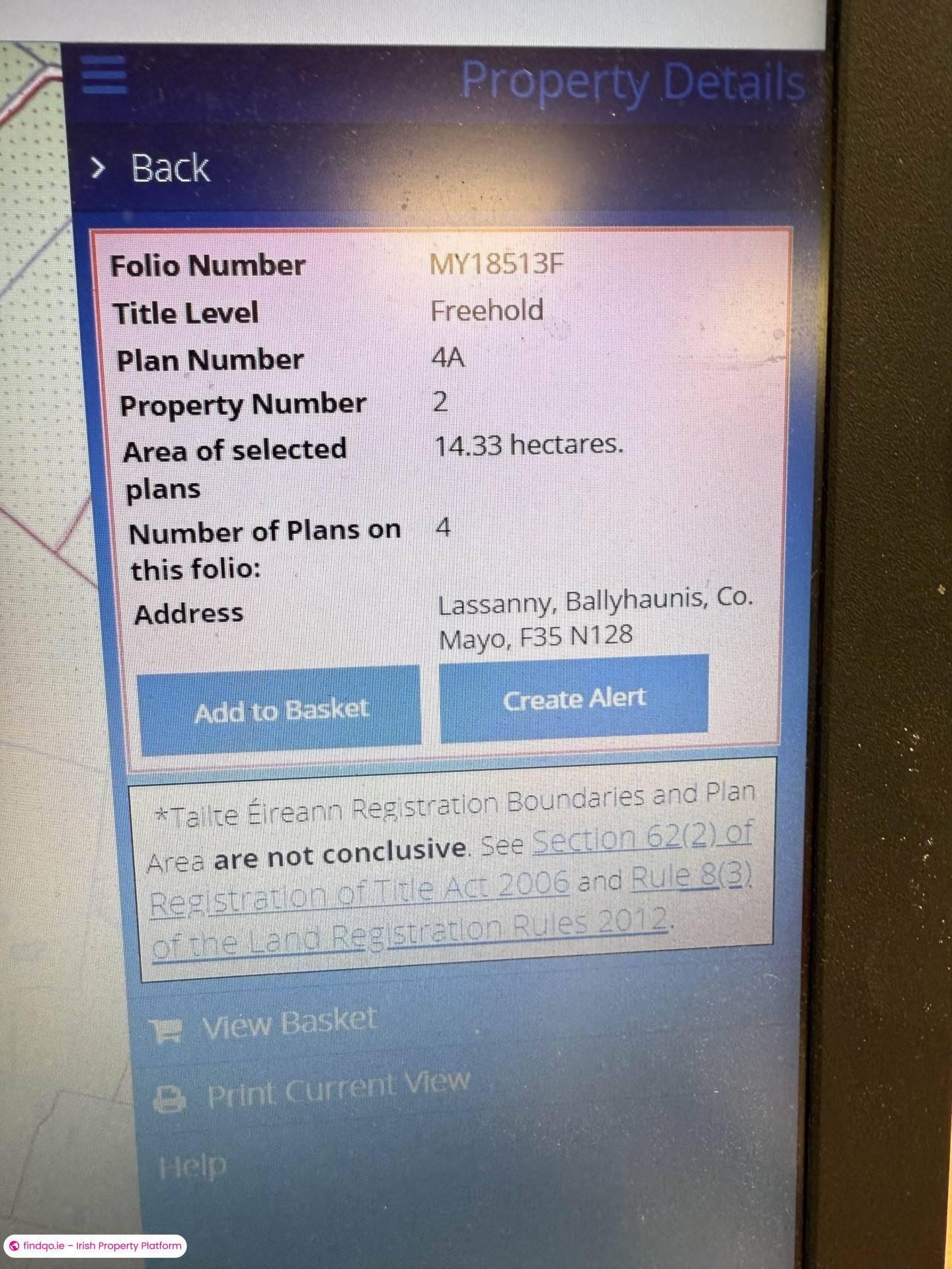 Site for Sale in Ballyhaunis, Mayo