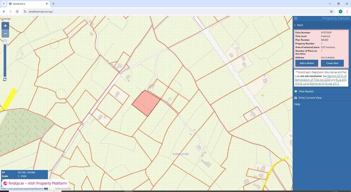 Site for Sale in Bohola, Mayo