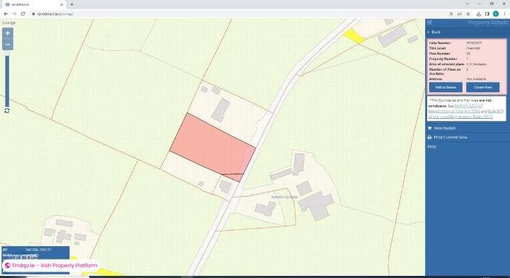 Site for Sale in Irishtown, Mayo
