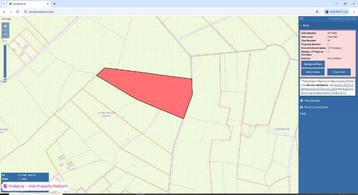 Agricultural Land for Sale in Ballindine, Mayo
