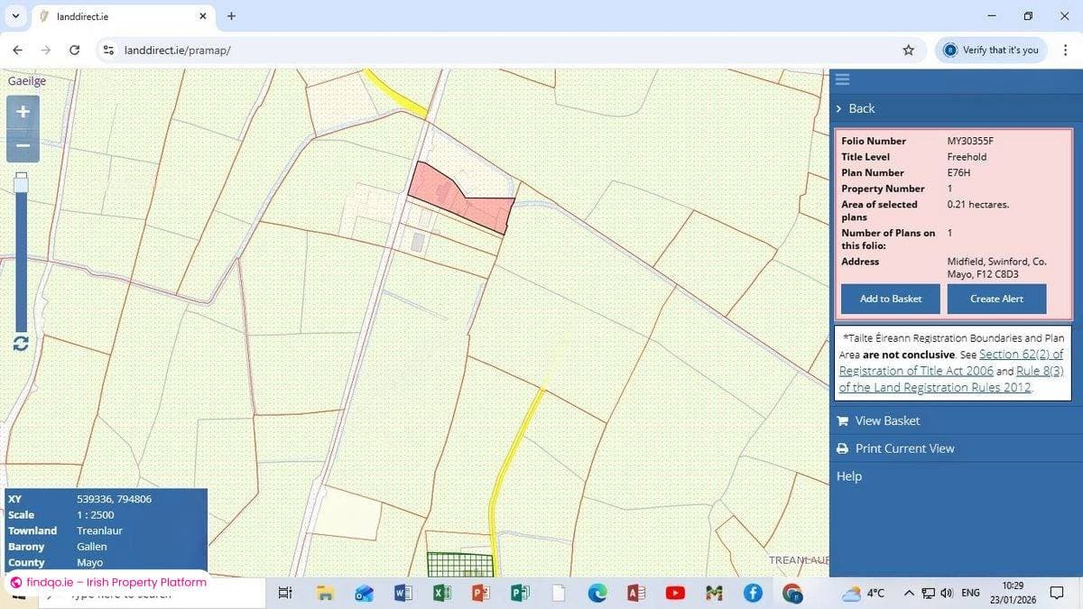 Detached house for Sale in Midfield, Mayo