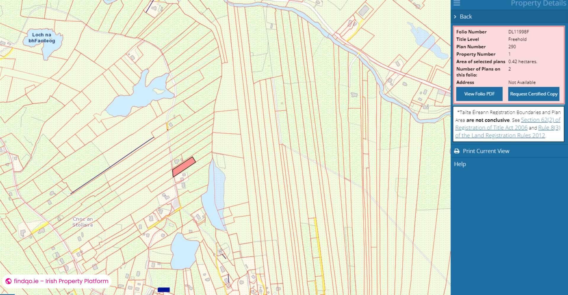 Site for Sale in Knockastoller, Bunbeg, Co. Donegal