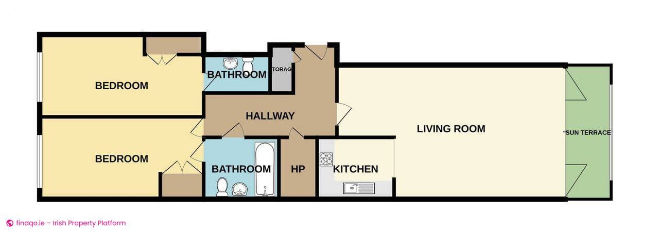 2 Bedroom Apartment for Rent in Dublin 4