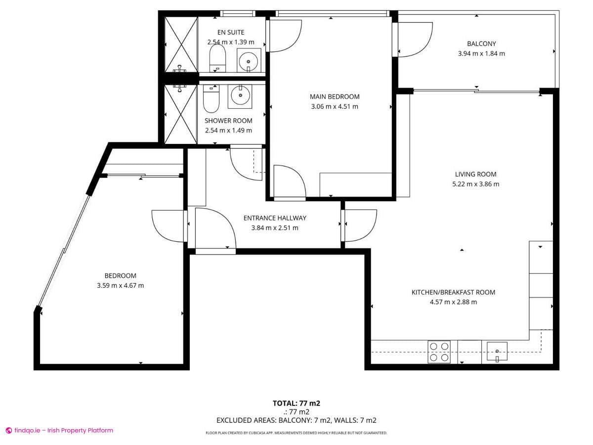2 Bedroom Apartment for Rent in Dublin 2